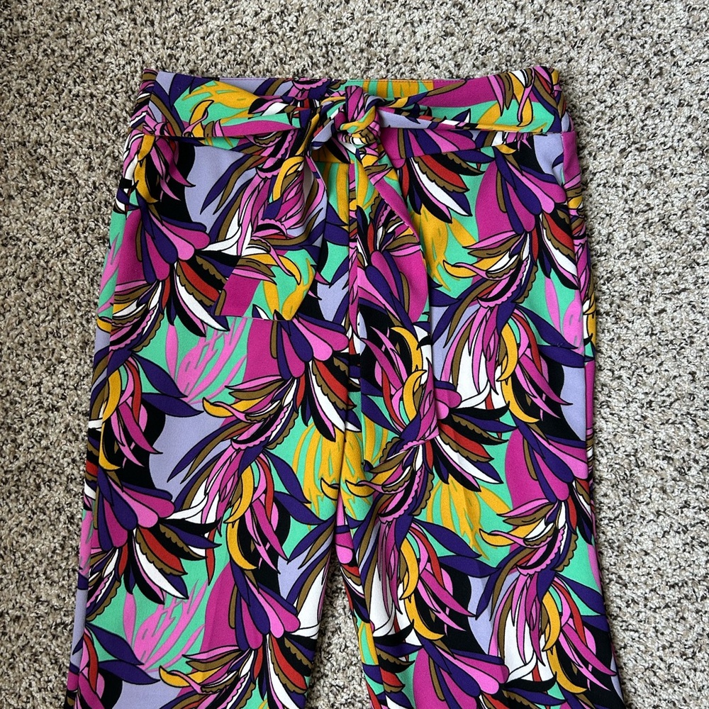 Colorful Abstract Patterned Pants - Picture 2 of 3